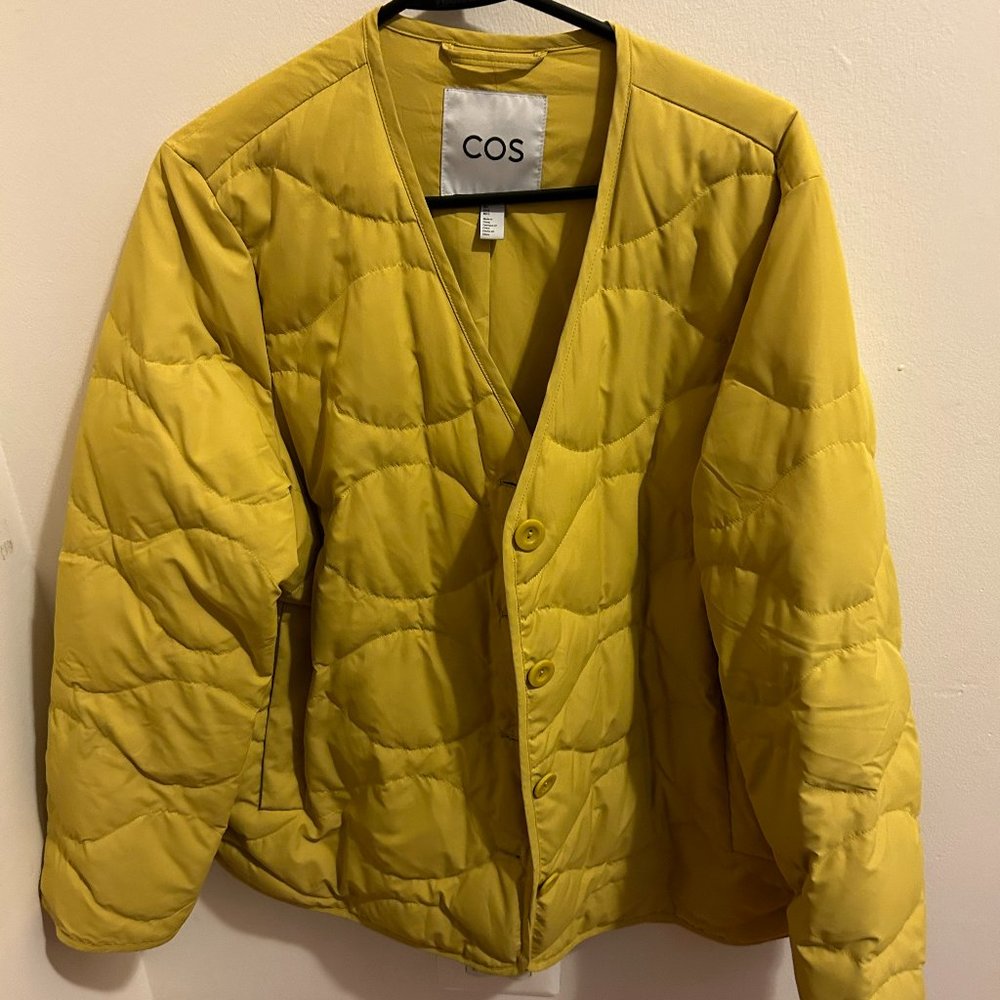 COS Chartreuse Quilted Jacket
